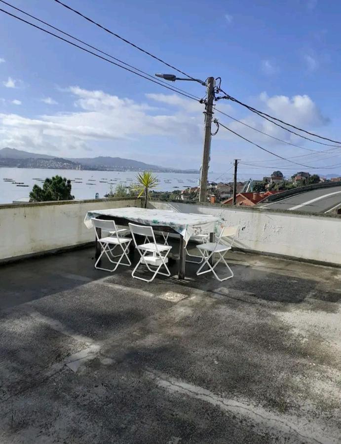 Praia da Borna 1ºC piscina barbacoa Moaña Esterno foto